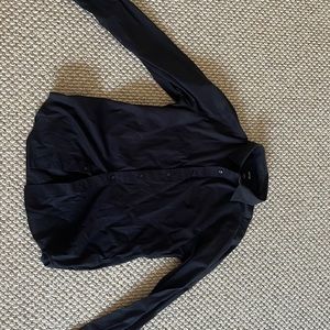 Long sleeve black button up